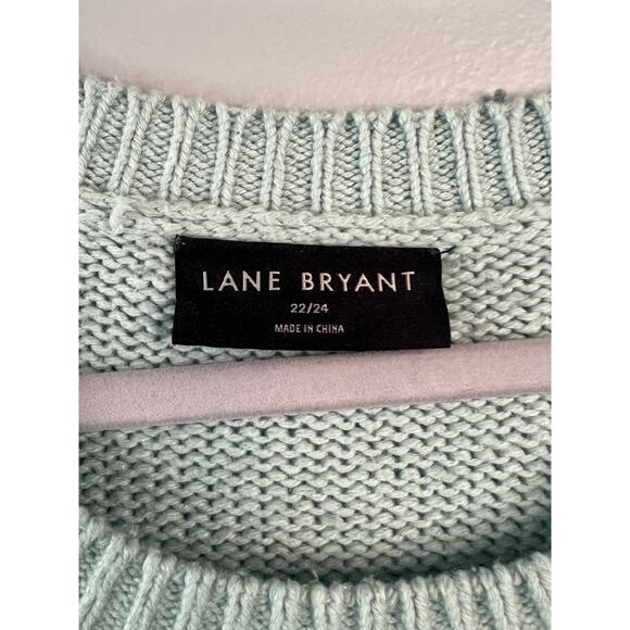 Lane Bryant Blue Striped Womens Long Sleeve Sweater Size 22/24 - Picture 2 of 4